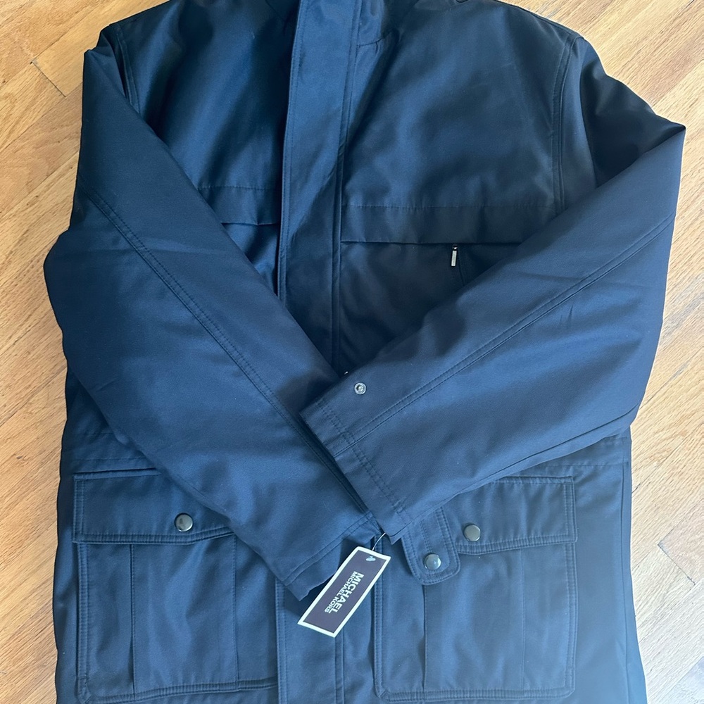 Michael Kors Men's Black Military Jacket
